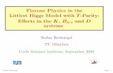 Flavour Physics in the -Parity: T Littlest Higgs Model withph_tum_de_01.pdf · broken global symmetry. Gauge and Yukawa couplings break the symmetry explicitely, but every single