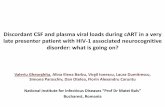 Discordant CSF and plasma viral loads during cART in a ... · PDF file Valeriu Gheorghita, Alina Elena Barbu, Virgil Ionescu, Laura Dumitrescu, Simona Paraschiv, Dan Otelea, Florin