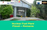 Nuclear Fuel Plant Pitesti Romania Documents/Meetings/4th Workshop, 2015...FCN Cernavoda Nuclear Power Plant U1&U2. 9/10/2015 CAMECO Fuel Manufacturing - evaluation 15.10.- 26.10.2012