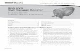 RGS HVB High Vacuum Booster - Air Blower Services · RGS HVB High Vacuum Booster 6 Inch Gear Diameter Installation, Operation & Maintenance Contents ... Assembly Drawing ... an orifice
