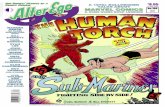 8.95 TALKS ABOUT In the USA MARVE MARVEL COMICS No · original comics of late 1939 through the early 1940s: Carl Burgos’ “Human Torch” splash panel (plus one) from Marvel Mystery
