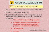 6.3 Le Chatelier’s Principle - the great chemistrythegreatchemistry.yolasite.com/resources/6.3 Le Chatelier... · 2012-06-24 · CHEMICAL EQUILIBRIUM 6.3 Le Chatelier’s Principle