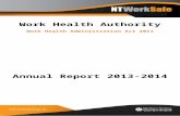 Work Health Authority Annual Report 2013-2014  · Web viewIn 2013-14, the functions of the Work Health Authority were performed by NT WorkSafe, a division of the Department of Business.