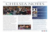 Winter Issue 3, December 2015 CHELSEA NOTES · saga. Colet House sang “Country Roads” by John Denver, while its sister house, Pole, performed the ballad “O Shenandoah.” Individual
