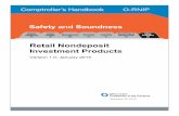 Retail Nondeposit Investment Products...Version 1.0 Introduction > Overview Comptroller’s Handbook 2 Retail Nondeposit Investment Products Banks should ensure retail clients are