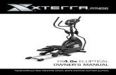 FS4.0e ELLIPTICAL - XTERRA FitnessFS4.0e Elltcal 6 1. Slide the Console Mast Cover (41) over the bottom of the Console Mast (10) in the direction shown. Take the end of the wire tie