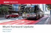 Muni Forward Update...A A A C C A/C C B C B Most Muni Forward projects also overlap with the Vision Zero high-injury network. Muni Forward addresses pedestrian and bicycl\ safety on