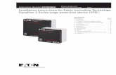 Effective October 2018 IB158009EN Supersedes ... - Eatonpub/@electrical/documents/content/ib... · 2. Equalizer 2 Series catalog number Each Eaton Innovative Technology Equalizer