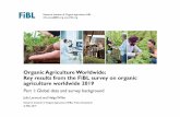 Organic Agriculture Worldwide: Key results from the FiBL ... · About this presentation There are 3 presentations summarizing the key results of the FiBL survey on organic agriculture