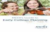 MEFA’s Guide to Early College Planning - WordPress.com · 2014-10-20 · 2 MEFA’s Early College Planning Guide About MEFA MEFA was created at the request of Massachusetts colleges
