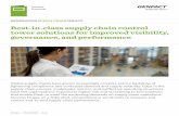 Best-in-class supply chain control tower solutions for ... · Best-in-class supply chain control tower solutions for improved visibility, governance, and performance GeneratinG Supply
