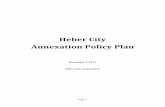 Heber City Annexation Policy Plan - Utah · 2017-11-13 · Heber City has attempted to avoid gaps between or overlaps with the expansion areas of other municipalities. However, overlaps