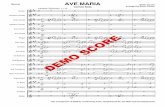 Score AVE MARIA - Musikverlag Frank...DEMO SCORE Soloist Soprano Cornet Solo Cornet Repiano Cornet 2nd Cornet 3rd Cornet Flugel Solo Horn 1st Horn 2nd Horn 1st Baritone 2nd Baritone