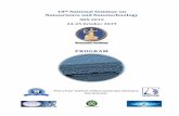 18th National Seminar on Nanoscience and Nanotechnology 2019 Programme_ICMPP.pdf · Raluca-Elena MUNTEANU,1 Mihail N. POPESCU,2 Szilveszter GÁSPÁR1 1International Centre of Biodynamics,