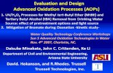 Evaluation and Design Advanced Oxidation …old.sustainability.gatech.edu/publications/AWWA_AOP...Evaluation and Design Advanced Oxidation Processes (AOPs) 1. UV/H 2 O 2 Processes