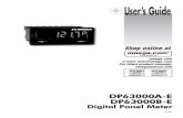 Digital Panel Meter Manual DP63000A-E DP63000B-EISO 9002 Certified Northbank, Irlam, Manchester M44 5BD United Kingdom TEL: +44 (0)161 777 6611 FAX: +44 (0)161 777 6622 Toll Free in