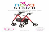 STAR 8 - NOVA Medical Products · vt-33207 bearing for swivel front fork each p-cable brake cable (pair) pair hf-425821 brake cable holder pair hf-425809 brake shoe (set) set hf-420506