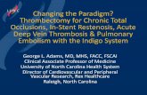 Changing the Paradigm? Thrombectomy for Chronic Total ......Changing the Paradigm? Thrombectomy for Chronic Total Occlusions, In-Stent Restenosis, Acute Deep Vein Thrombosis & Pulmonary