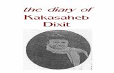 the diary of Kakasaheb Dixit - Zeven dagen Shirdi Sai · The present work “Kakasaheb Dixit’s Diary” is also another treasure of divine incidents which took place in Shirdi in