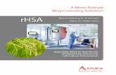 Bioprocessing Application Guide - in the bioprocessing industry . Aspira Scienti!cأ•s recombinant HSA