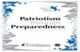 Patriotism thhhrough Preparedness - Texas Extension Disaster … · 2016-12-05 · Patriotism through Preparedness Helping Families Prepare for Disasters Thank you for participating