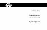 HP CA340 - Hewlett Packardh10032. · Kullanmak istediğiniz dil seçimini seçin. y ve düğmelerini kullanarak kullanmak istediğiniz dili seçin ve veya SET düğmesine basarak