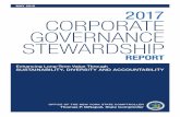 2017 Corporate Governance Stewardship Report2017 Corporate Governance Stewardship Report | 1 Investment Philosophy & Strategic Focus T HE PRIMARY MISSION of the New York State Common