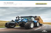 T6 RANGE - CNH Industrial · The T6’s striking New Holland design will turn heads. Distinctive cat eye lights, signature light and aggressive fish gill vents in the bonnet add up