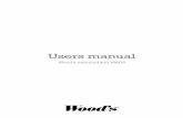 Users manual - Woodswoods.se/wp-content/uploads/2016/02/MRD9_A5_new-design_20151120.pdf · the separate filter leaflet for installa-tion and maintenance instructions. 1. Remove the
