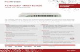 FortiGate 100D Series - Fortinet GURU · The FortiGate 100D series delivers next generation firewall capabilities for mid-sized to large enterprises, with the flexibility to be deployed