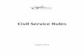 Civil Service Rules - City of Salem Home · CIVIL SERVICE RULES PAGE 1 08/13 RULE I - QUALIFICATIONS Section 1. Fire Service Qualifications. All persons seeking appointment to the