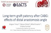 Long-term graft patency after CABG...Long-term graft patency after CABG: effects of distal anastomosis angle Grigore Tinica1,2, Raluca Chistol1, Mihail Enache1,2, Cristina Furnica2