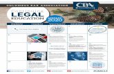 Continuing LEGALLEGAL Continuing EDUCATION @ColumbusBar @ColumbusBar @cbalawyers @ColumbusBarAssoc #CBACLE DECEMBER2019  Save the Dates! …