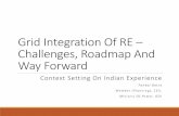 Grid Integration of RE – Challenges, Roadmap and …integrationworkshops.org/2019/wp-content/uploads/sites/...Grid Integration Of RE – Challenges, Roadmap And Way Forward Context