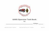 KARS Operator Task Book...KARS Operator Task Book – Draft (W7TJC) Kitsap Auxiliary Radio Services | Rev: 17 Mar 2019 Page 3 of 11 Overview The KARS Operator Task Book enables Kitsap