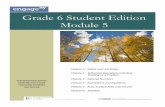 Grade 6 Student Edition Module 5 - Federal Way Public Schools · Grade 6 Student Edition Module 5 Federal Way Public Schools 33330 8th Avenue South Federal Way, WA 98003 Module 1: