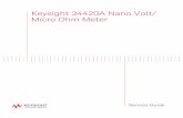 Keysight 34420A Nano Volt/ Micro Ohm Meterliterature.cdn.keysight.com/litweb/pdf/34420-90010.pdfKeysight 34420A Service Guide 7 The 34420A is a 71/2 digit, high performance nanovolt,