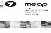 TEsT ADMinisTRATOR MAnUAL FALL 2011 - michigan.gov€¦ · no person on the basis of race, color, religion, national origin or ancestry, age, sex, marital status, or handicap shall