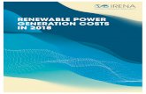 Renewable power generation costs in 2018...6 | RENEWABLE POWER GENERATION COSTS IN 2018 FIGURES Figure S.1 Global LCOE of utility-scale renewable power generation technologies, 2010–2018