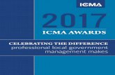 CELEBRATING THE DIFFERENCE professional local government ... ICMA... · CELEBRATING THE DIFFERENCE professional local government management makes. ... good governance, police reform,