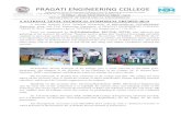 PRAGATI ENGINEERING COLLEGE...G. Bala Tripura Sundari Water resource management 13 BVC ENGG COLLEGE SarojBhattaraj BinayasagarKhadka Self Healing Bacterial concrete 14 SRI VISHNU ENGG