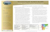 Testing, failures, and caring for you septic · Testing, failures, and caring for you septic Testing your septic system: sign of other nutrient sources such as 1. Learn where it is