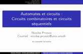 Automates et circuits : Circuits combinatoires et circuits ...pageperso.lif.univ-mrs.fr/~arnaud.labourel/AUTO/cours6.pdf · Introduction Circuits combinatoires Circuit séquentiels