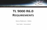 TL 9000 R6.0 REQUIREMENTS · Control of Customer-Supplied Documents and Data The organization shall establish a documented procedure to control all customer-supplied documents and
