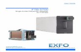 FTB-5700 - EXFOdocuments.exfo.com/Products/UserGuides/User Guide FTB...Introducing the FTB-5700 Single-Ended Dispersion Analyzer Single-Ended Dispersion Analyzer 3 Basic FTB-5700 Single-Ended