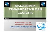 MANAJEMEN TRANSPORTASI DAN LOGISTIKannirahimah.lecture.ub.ac.id/files/2012/09/1-Manajemen... · 2012-09-13 · Pertemuan Ke- Materi 1 Pengantar Aktivitas2 Manajemen Transportasi dan