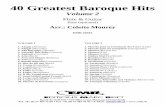 40 Greatest Baroque Hits - s3.eu-central-1.amazonaws.com · Sonata (Cimarosa) 12. Sonata Pian e Forte (Gabrieli) 13. Sonata (Scarlatti) 14. Sonata N° 1 (Soler) 15. Sonnerie (Marais)