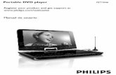 Por table DVD player - Philipsdownload.p4c.philips.com/files/p/pet1046_12/pet1046_12...podrán ver sus hijos.Verá que el reproductor es increíblemente fácil de usar gracias las