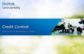 Credit Control - Deltek · 2015-04-22 · Credit Control gives credit controllers an overview of outstanding invoices per customer and allows them to record details of their calls