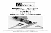 BAND-IT Tie-Dex II Banding Tools 600-058 600-061 …...Banding Tools The Tie-Dex II® Pneumatic Banding Tools provide fast, easy band installation. Weight of the tool is 2.52 lbs (1.14